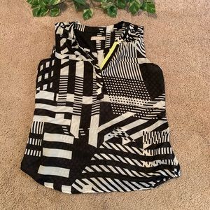 Banana Republic Geometric Blouse | M